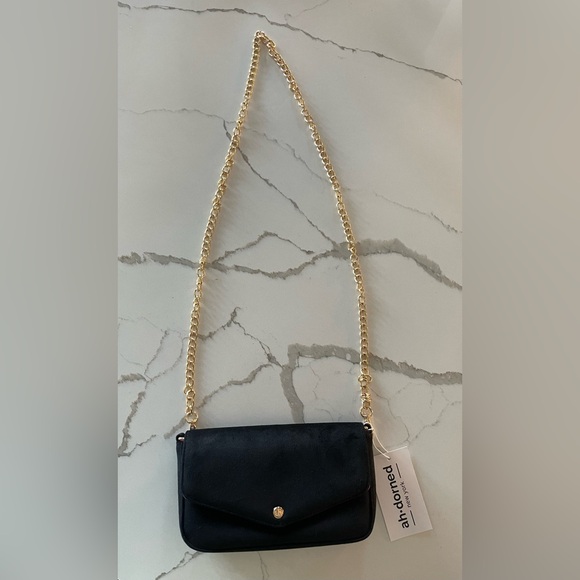 NWTs ah•dorned suede crossbody purse - Picture 5 of 5